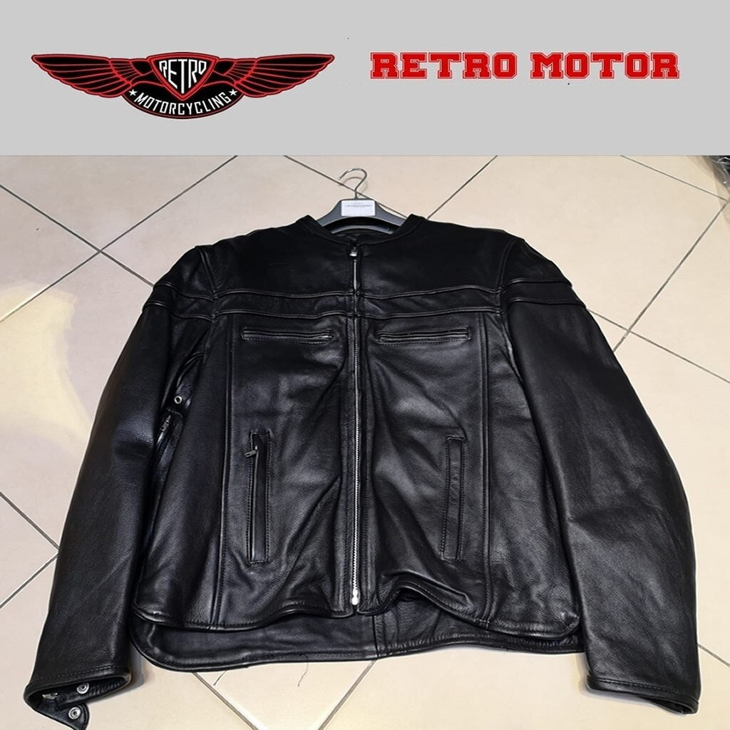 Hudson Deri Motosiklet Mont Full Korumalı