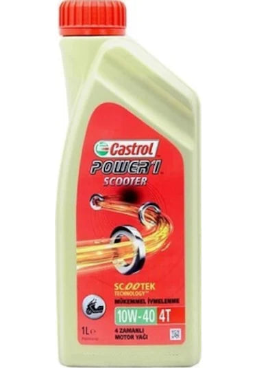 Castrol Power 1 Scooter 10W-40 4T Motosiklet Yağı 1 L