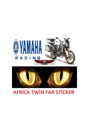 Africa Twin Far Sticker Sarı