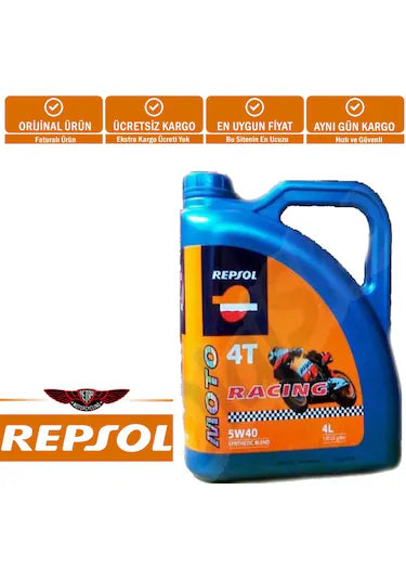 Repsol 4t Racing 5W40 4lt Yağ