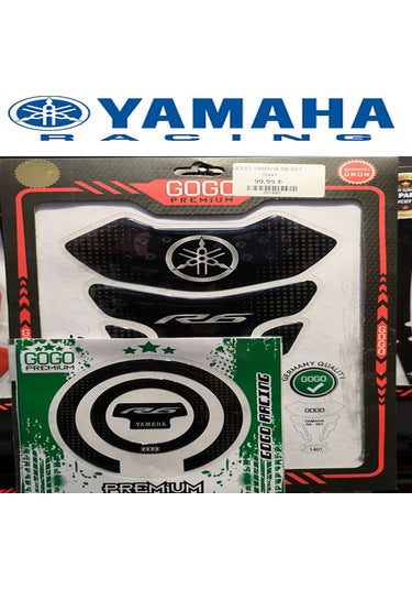 Yamaha R6 Tank Pad Seti Mavi