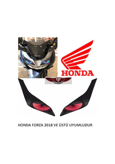 Honda Forza Far Sticker Kırmızı