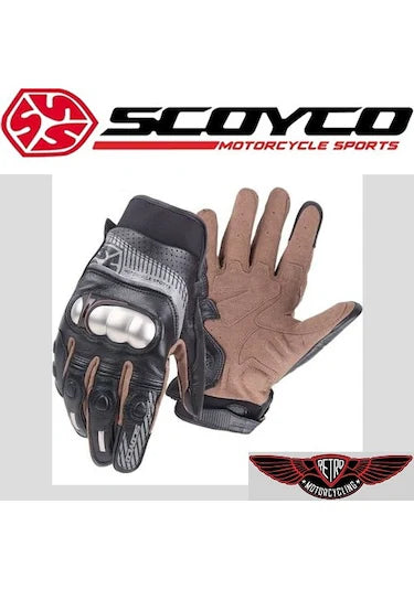 Scoyco Mc60 Full Koruma Deri Ve Kevlar Eldiven