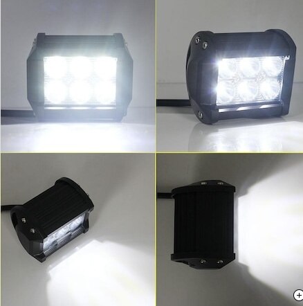 18w 6 Led Off Road Araç Motosiklet Led Sis Far Aydınlatma