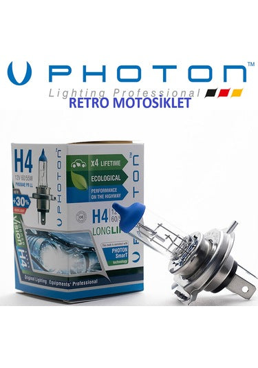 Photon H4 12v 6055w Eco Ll %30 Fazla Işık Tek Fiyatıdır