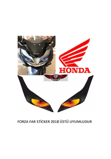 Honda Forza Far Sticker Sarı