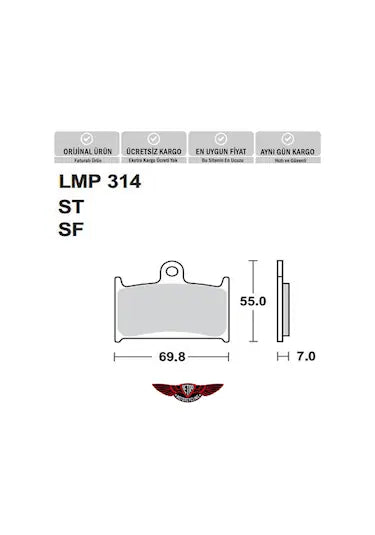 Ap Lmp 314 Sf Fren Balatası