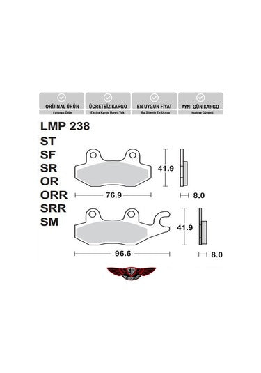 Ap Lmp 238 Sr Fren Balatası