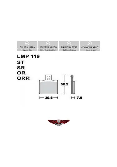 Ap Lmp 119 Sr Fren Balatası